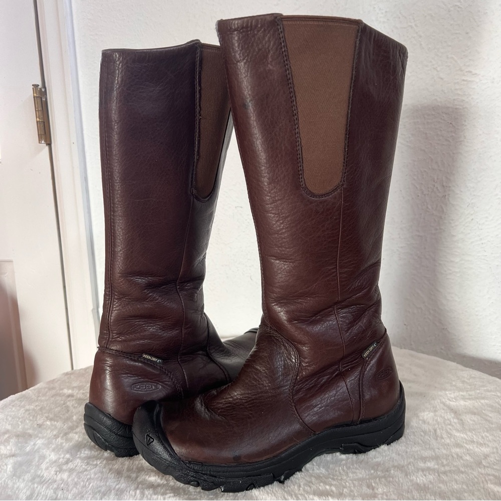 Keen Silverton Java leather waterproof snow boot
